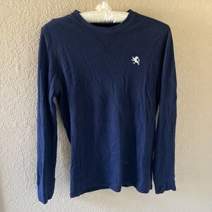 Express Navy Blue Long Sleeve Shirt